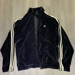 Adidas 3 stripe Valuer zip-up sports sweater. Very early 2000s.